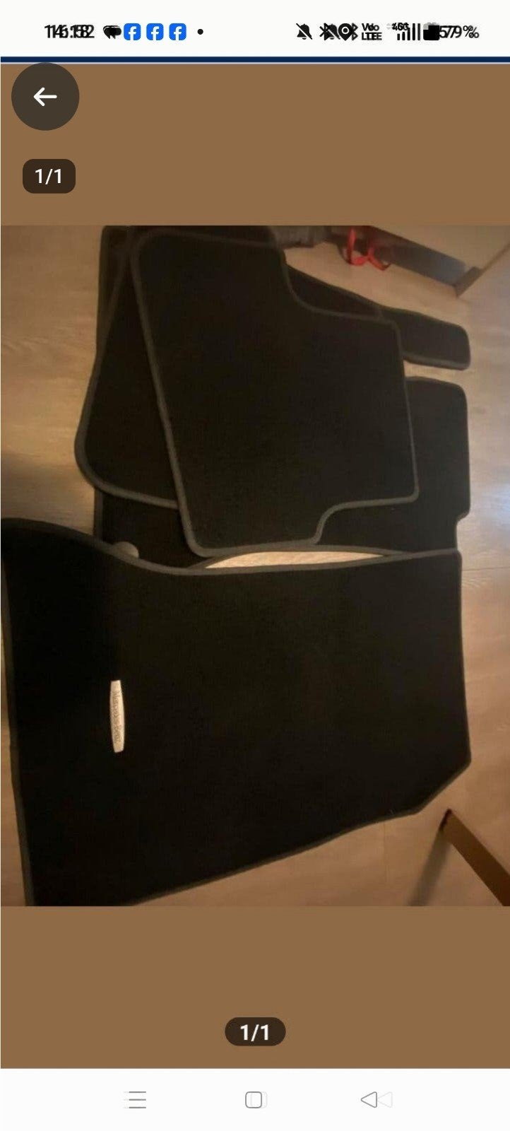 4 tapis originaux Mercedes classe A w176, Enlèvement, Utilisé, Mercedes-Benz