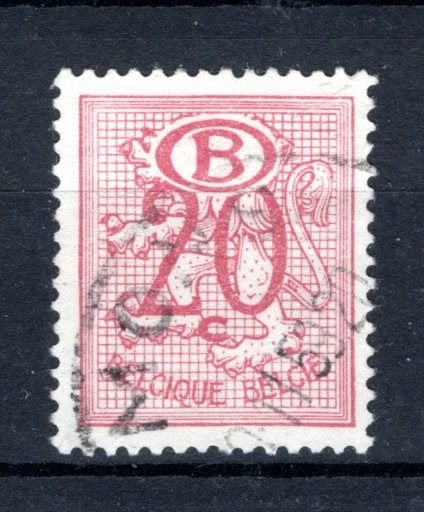 S48 gestempeld 1952 - Cijfer op heraldieke leeuw, Verzenden, Postfris, Gestempeld