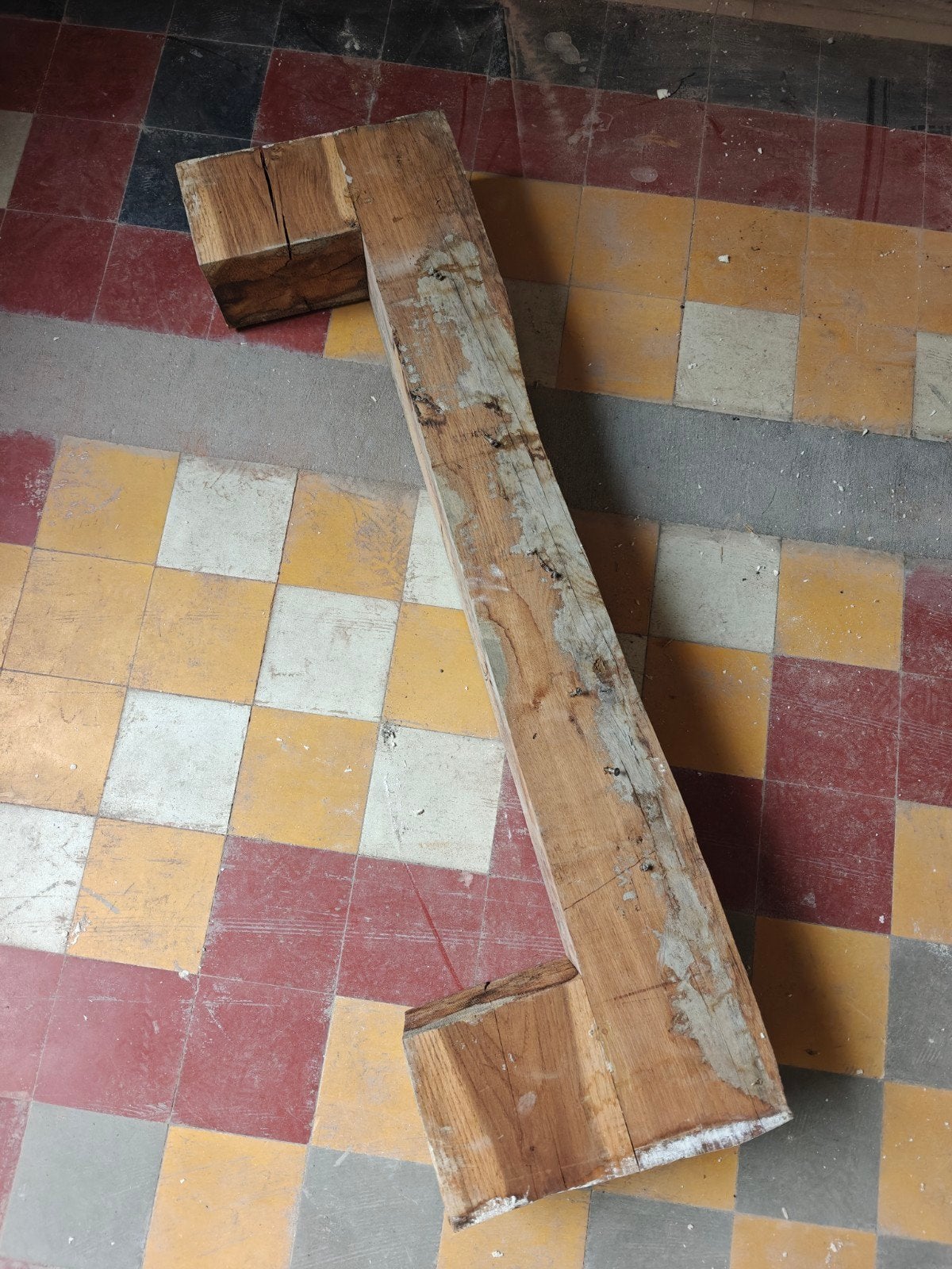 Massieve Eik - Houten Schouwbekleding, Ophalen, Gebruikt, Minder dan 25 mm, Eiken