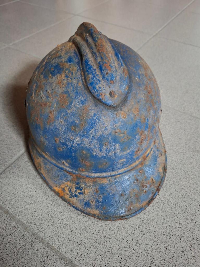 Casque adrian ww1, Enlèvement