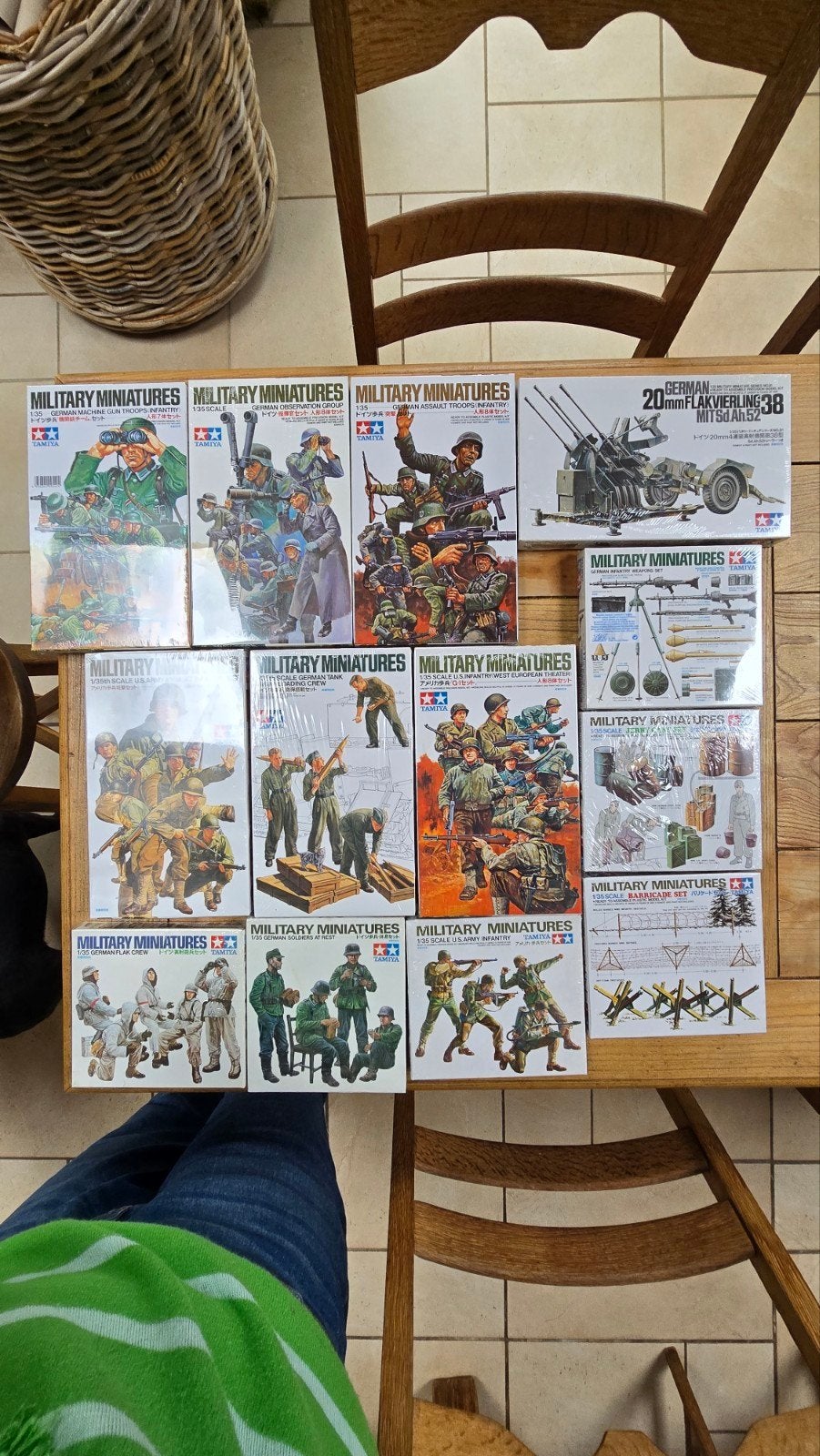 Lot maquettes militaria WW2 1/35 — Tamiya, Italeri, Verlinde, Enlèvement ou Envoi