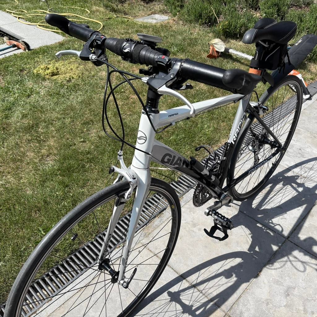 Giant fiets - wit, Frein sur jante, Enlèvement, 28 pouces, 15 à 20 vitesses