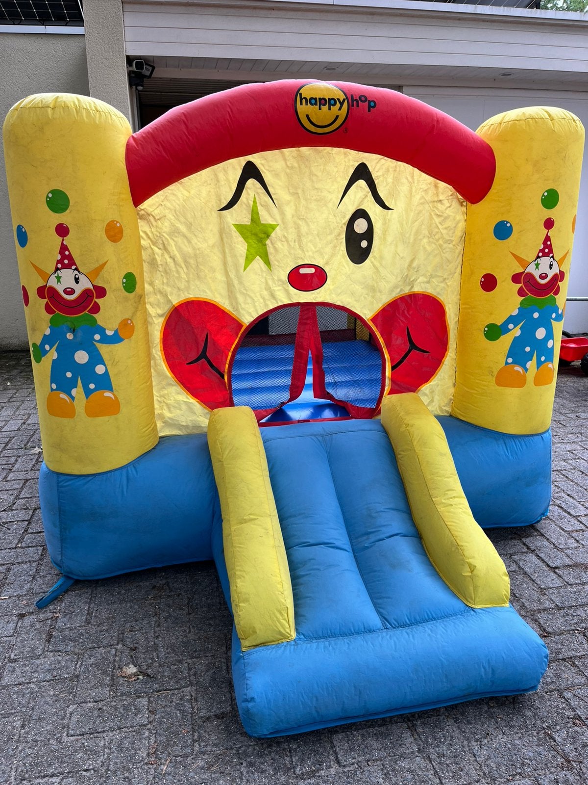 Springkasteel thema Clown 190x180 cm, Ophalen, Gebruikt