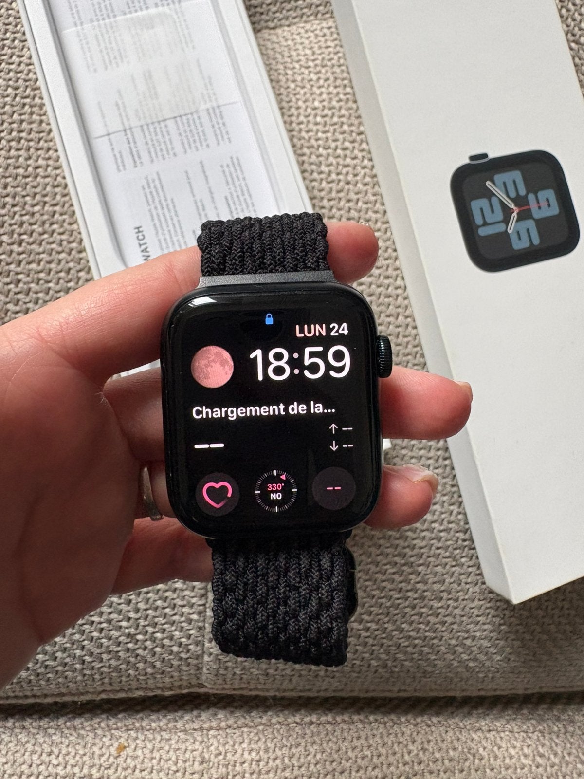 Apple watch, Bijoux, Sacs & Beauté, Montres connectées, Enlèvement, Comme neuf, Noir, IOS