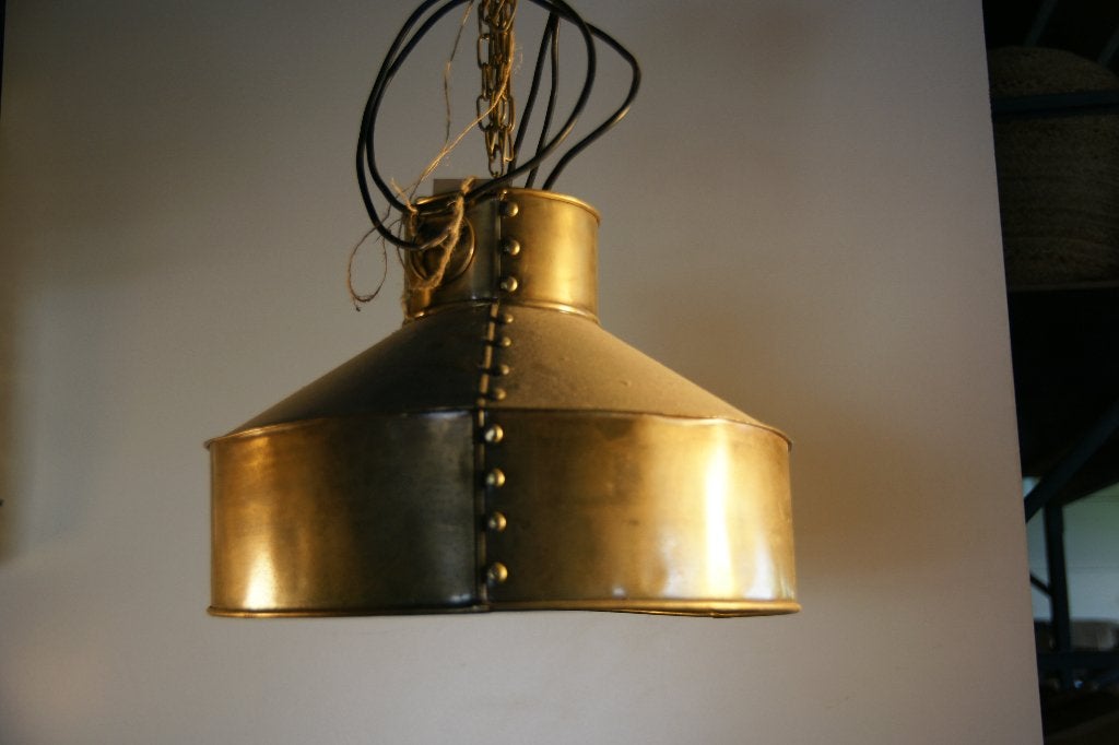 Luchter/luster/hanglamp, Moins de 50 cm, Comme neuf, Enlèvement, Métal