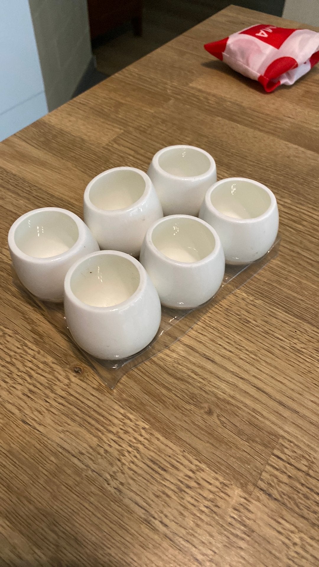 6 Vaasjes, Huis en Inrichting, Woonaccessoires | Vazen, Ophalen of Verzenden, Nieuw, Overige materialen, 6 cm