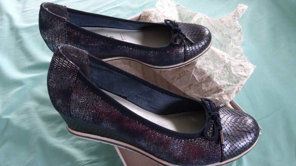 TAMARIS SCHOENEN MAAT 39, Kleding | Dames, Schoenen, Tamaris, Blauw, Zo goed als nieuw, Ballerina's