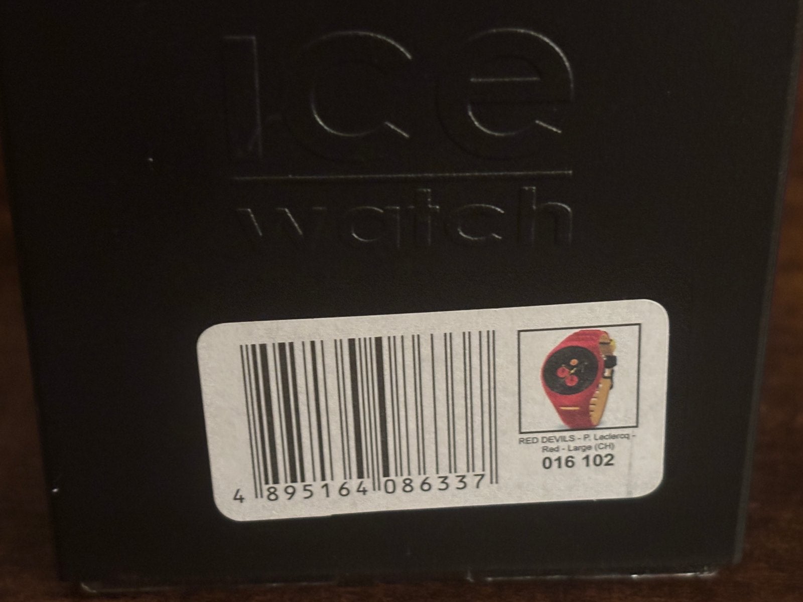 red devils horloge ice watch waterdicht tot 10 atm, Handtassen en Accessoires, Kunststof, Polshorloge, Nieuw, Kunststof