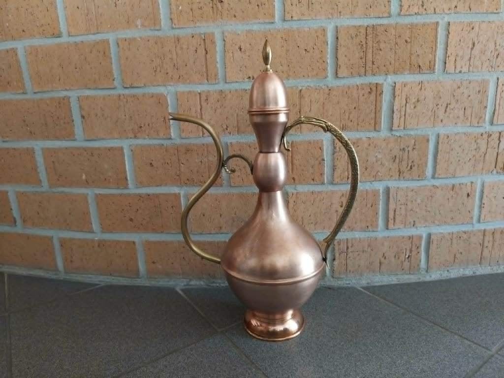 Grande cruche arabe en cuivre, Enlèvement ou Envoi, Cuivre