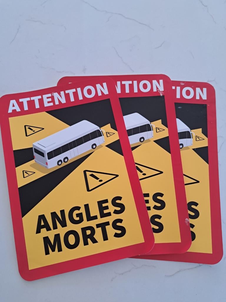 Dodehoek statische stickers camper mobilhome +3,5ton, Enlèvement