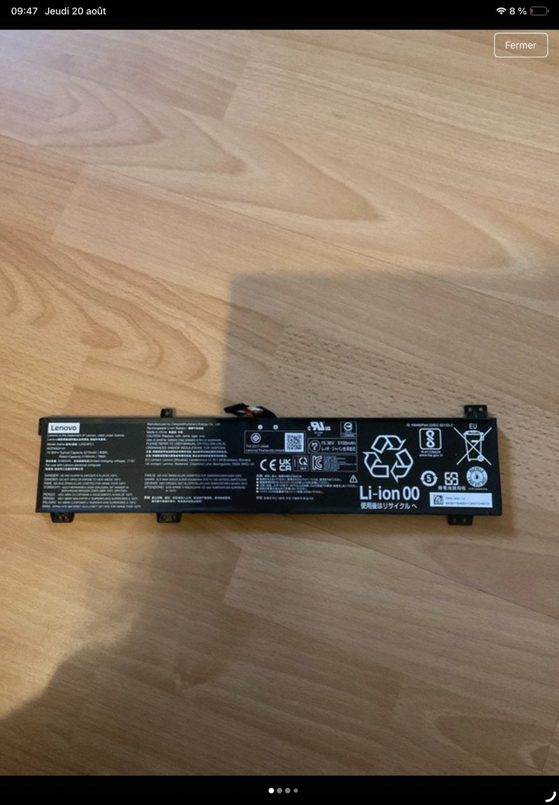 Batterie Lenovo L20C4Pc1, Computers en Software, Accu's en Batterijen, Ophalen of Verzenden, Nieuw