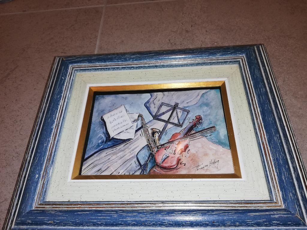 Lijst /Kader met 3D prent, Minder dan 50 cm, Ophalen of Verzenden, Zo goed als nieuw, Minder dan 50 cm