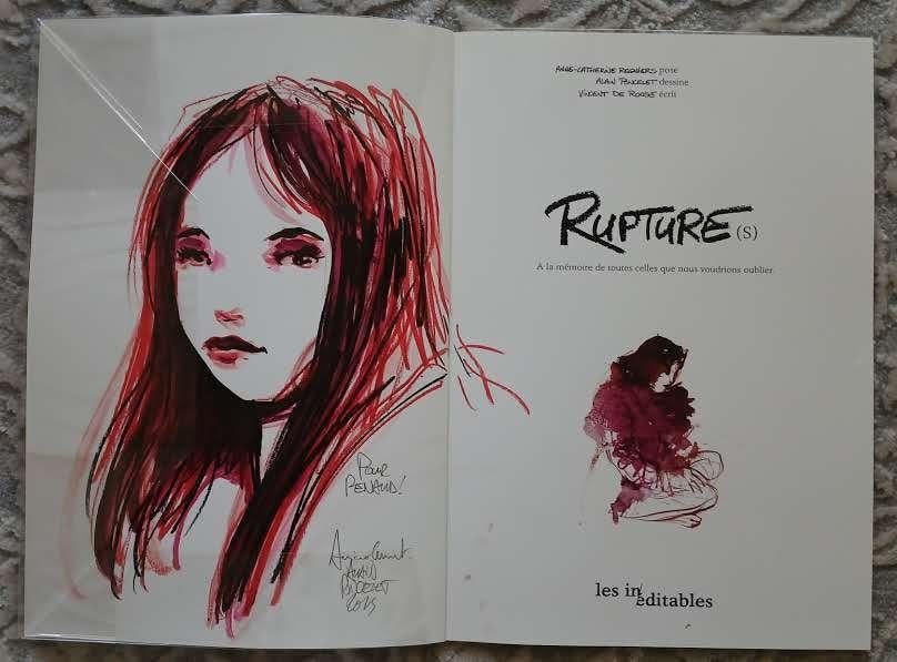 BD Rupture(s) Poncelet Neuf dédicace, Une BD, Enlèvement ou Envoi, Neuf, Poncelet