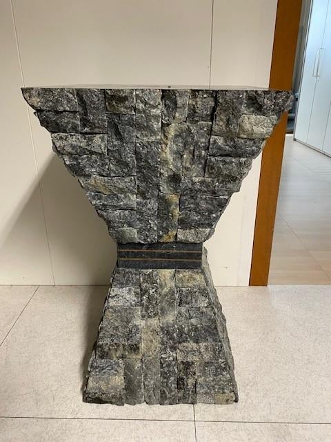 Voet graniet voor tafel of staander, Enlèvement, Comme neuf, Carré, Autres matériaux
