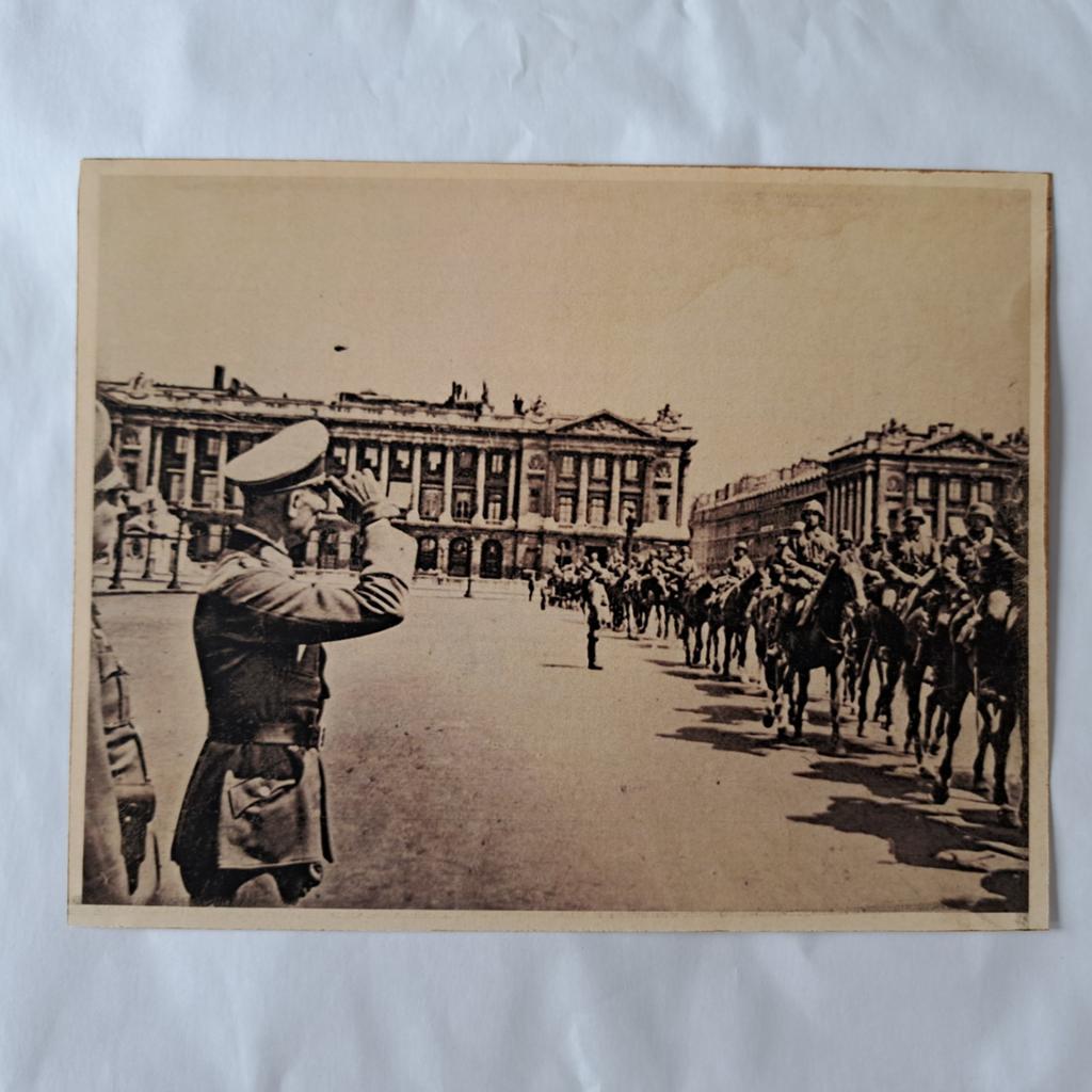 Photo de presse historique : entrée de l'Allemagne à Paris e, Enlèvement ou Envoi