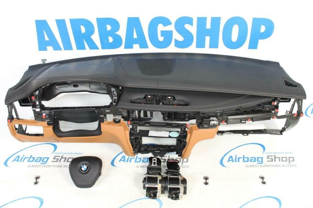 Airbag set Dashboard leer cognac speaker BMW X6 F16, Gebruikt, Ophalen of Verzenden