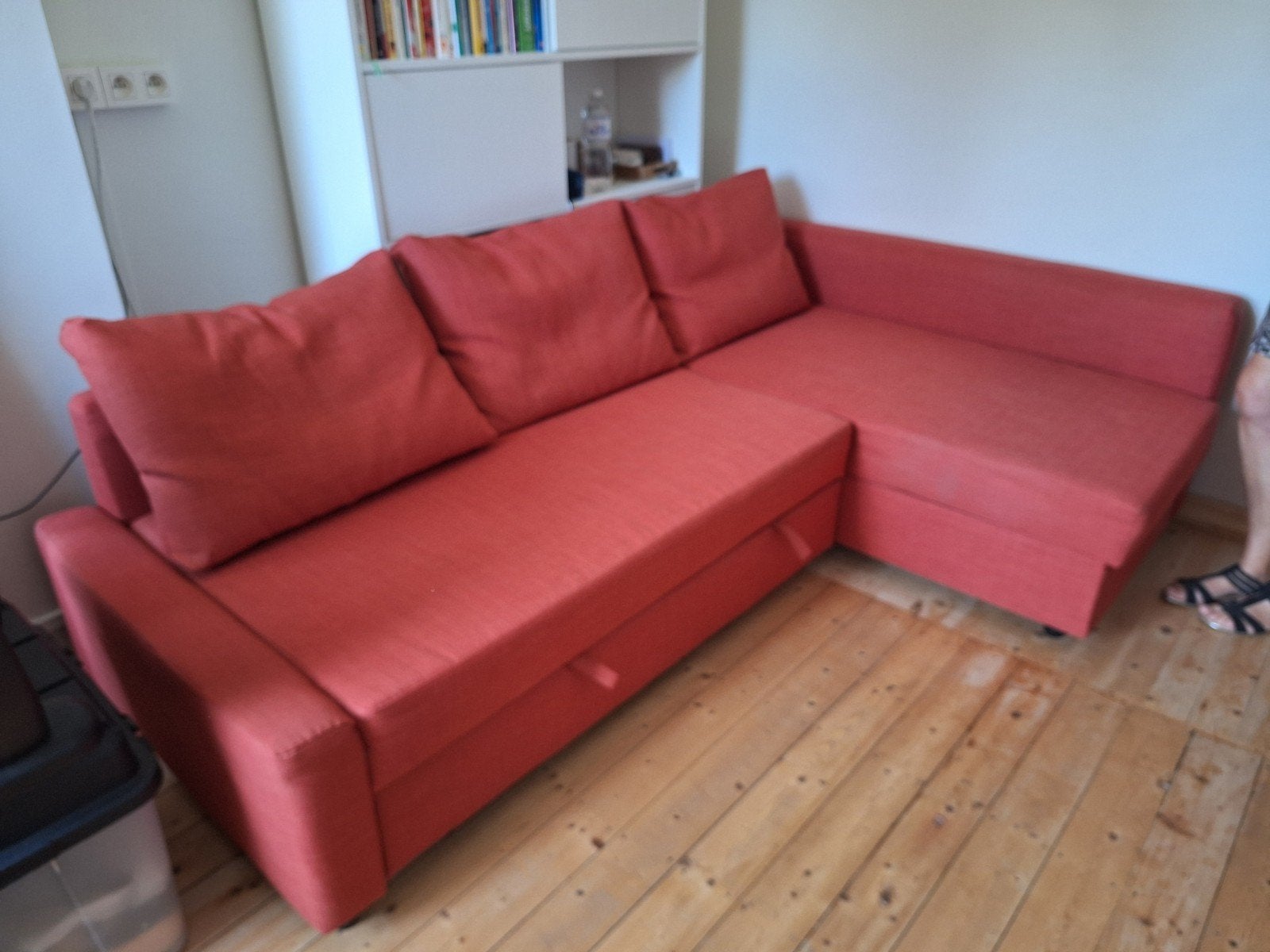 Ikea slaapbank Friheten, Huis en Inrichting, Slaapkamer | Slaapbanken, Ophalen, Tweepersoons, Zo goed als nieuw, Overige maten