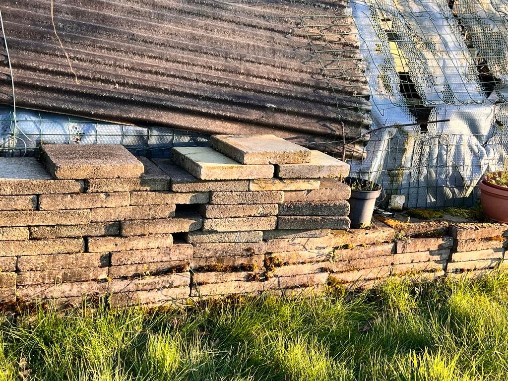 Stenen tegels, Jardin & Terrasse, Terrasses, Enlèvement, Utilisé, Autres matériaux