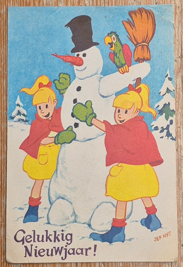 Jommeke postkaart 't Kapoentje 1964 Jef Nys, Ophalen of Verzenden, Overige figuren, Zo goed als nieuw, Overige typen