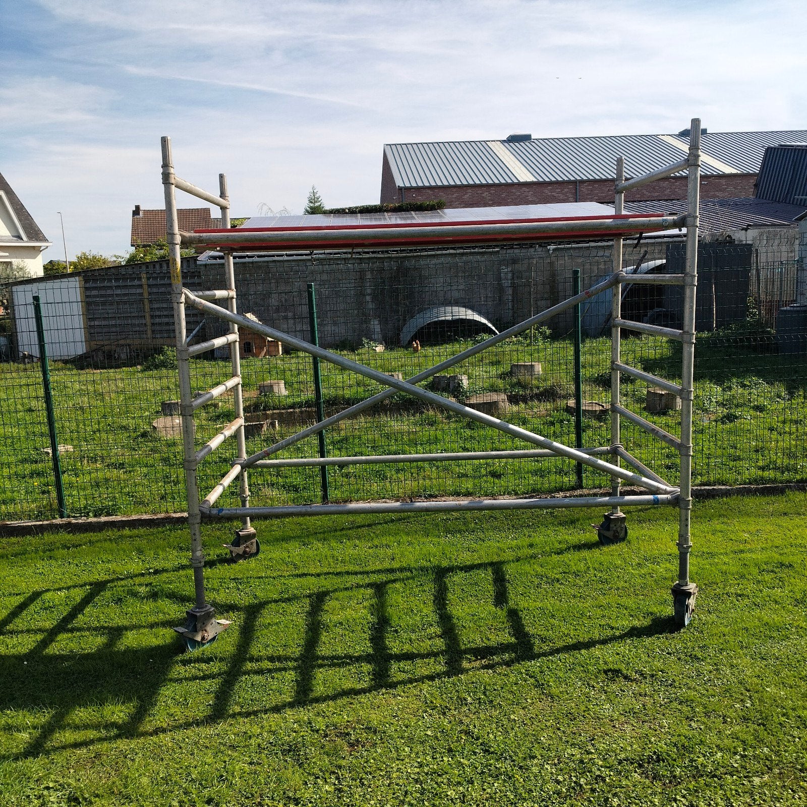 Alu rolstelling 130cm x 260cm, Doe-het-zelf en Bouw, Ophalen, Gebruikt, Rolsteiger of Kamersteiger, 5 meter of hoger