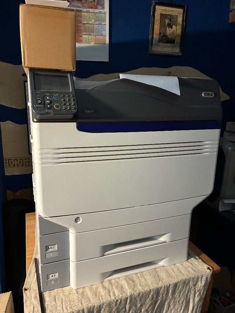 A3 Laser Printer OKI C911 met toebehoren, Computers en Software, Ophalen, Gebruikt, Kleur printen, Laserprinter