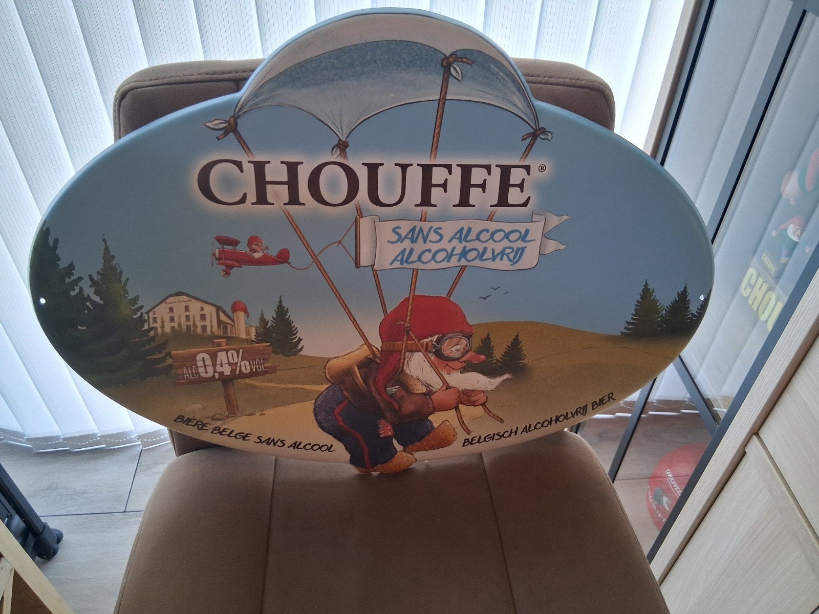 bord la chouffe, Ophalen of Verzenden