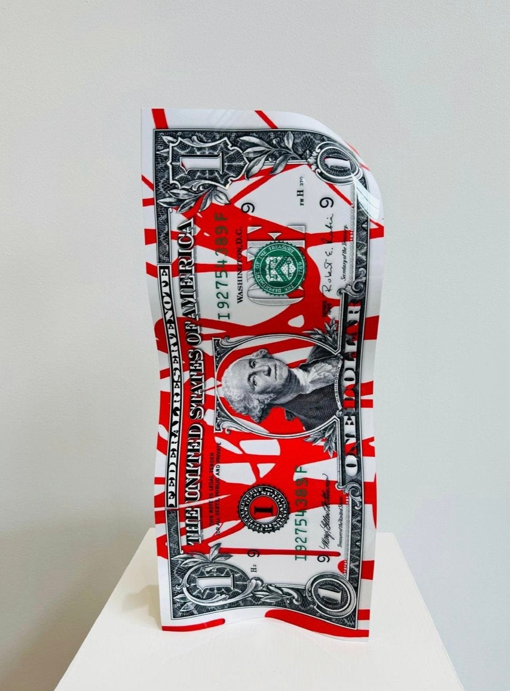 Karl Lagasse One Dollar Flow 27/50 — signé, Antiquités & Art, Enlèvement ou Envoi