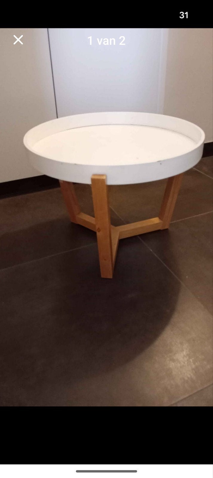 Table d'appoint IKEA PS 2014 de Thomasz Rygalik, Maison & Meubles, Tables | Tables de salon, Enlèvement, Utilisé