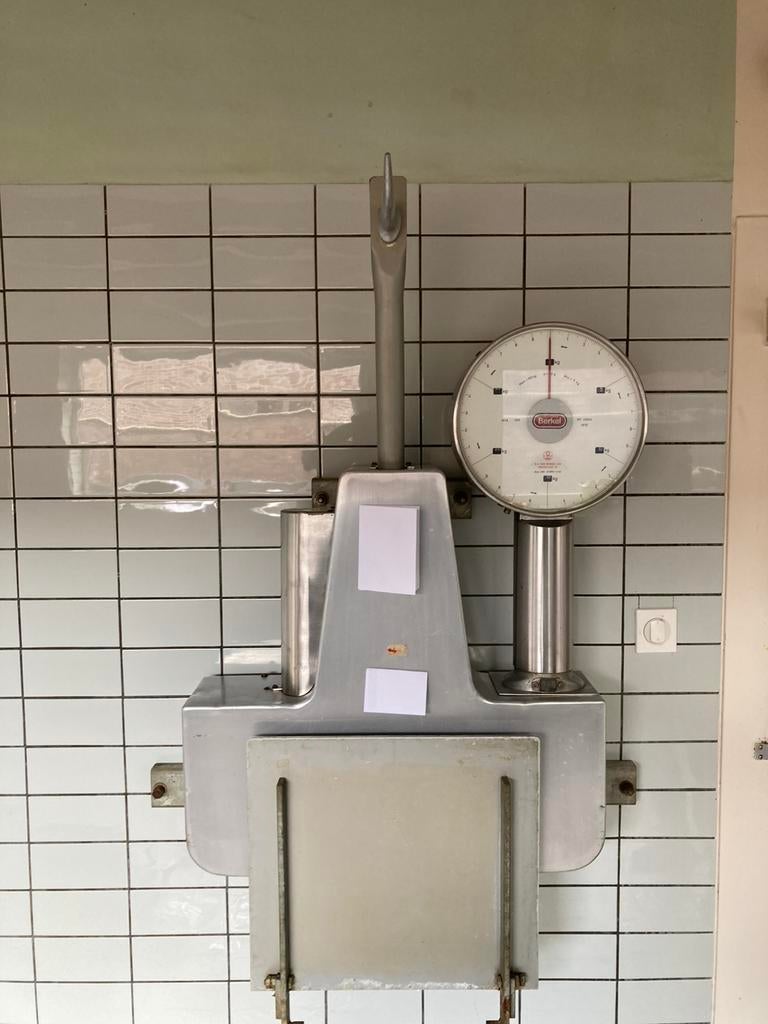 BERKEL  inox weegschaal 150kg, Ophalen, Zo goed als nieuw