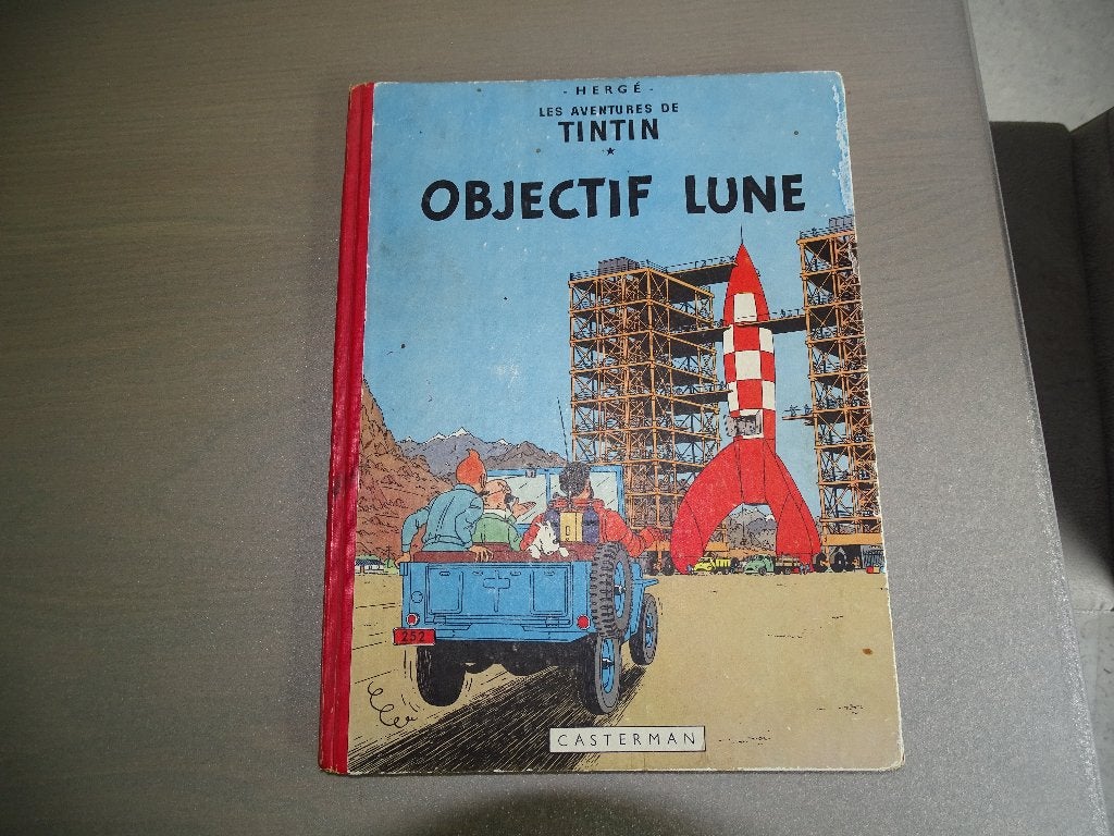 Tintin Objectif lune E.O. 1953 !, Boeken, Stripverhalen, Gelezen, Verzenden, Eén stripboek, Herge