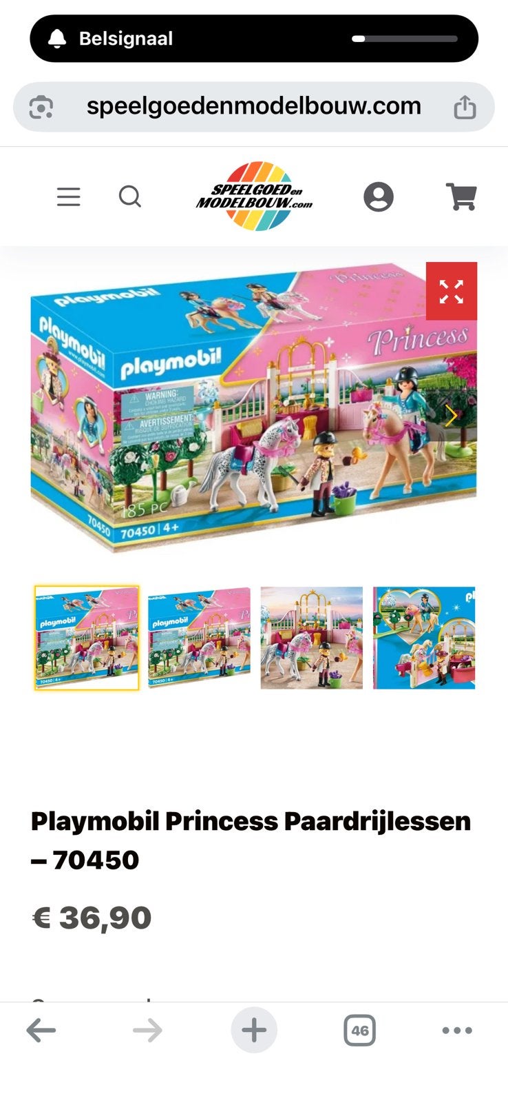 Playmobil 70450 Princess, Ophalen of Verzenden, Zo goed als nieuw