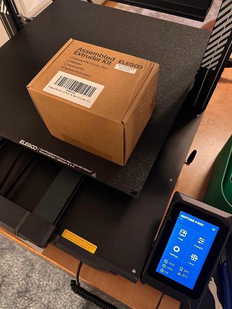 Elegoo Neptune 4 max Type-C 3D printer van 3 maanden oud, Computers en Software, 3D Printers, Zo goed als nieuw, Filament, Ingebouwde Wi-Fi