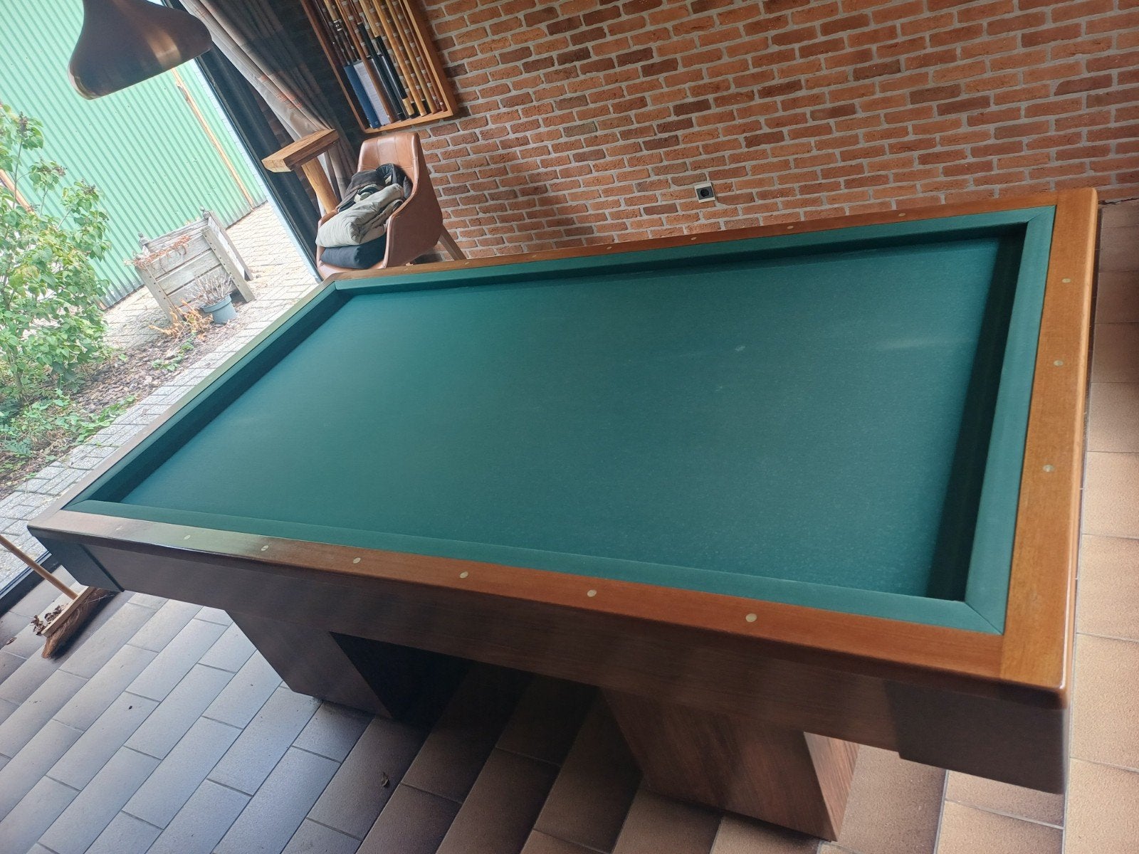 Verwarmde carambole biljarttafel Verhoeven + accessoires, Sport en Fitness, Ophalen, Gebruikt, Biljarttafel
