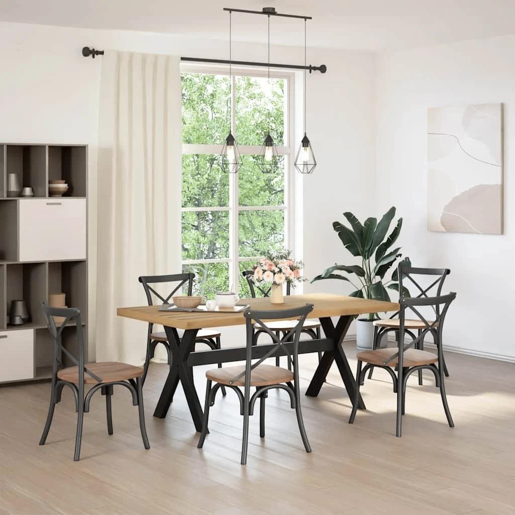 eettafel massief hout 180x90 cm nieuw in verpakking, Huis en Inrichting, Ophalen, Nieuw