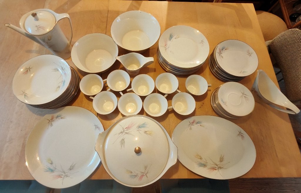 Service Boch porcelaine ancien très complet et tb état, Service complet, Vintage, Enlèvement, Utilisé