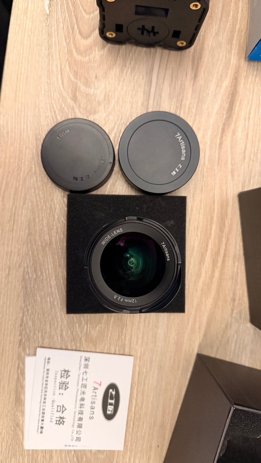 Objectif grand angle 12mm EOSM, Ophalen, Nieuw, Groothoeklens