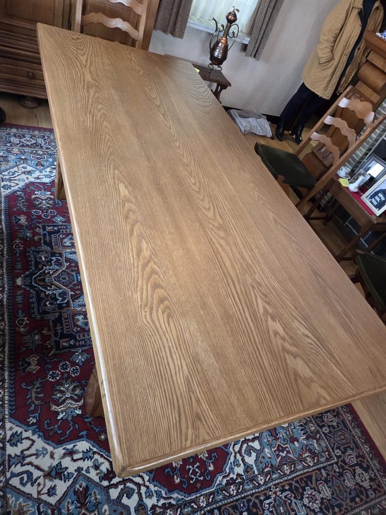 eettafel, Ophalen, Overige materialen, Gebruikt, 200 cm of meer