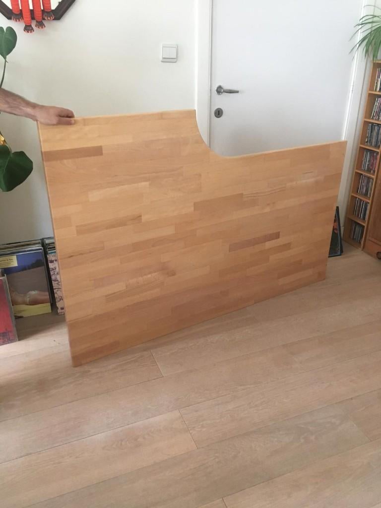 houten bureaublad, Ophalen, Overige typen, Gebruikt, 150 cm