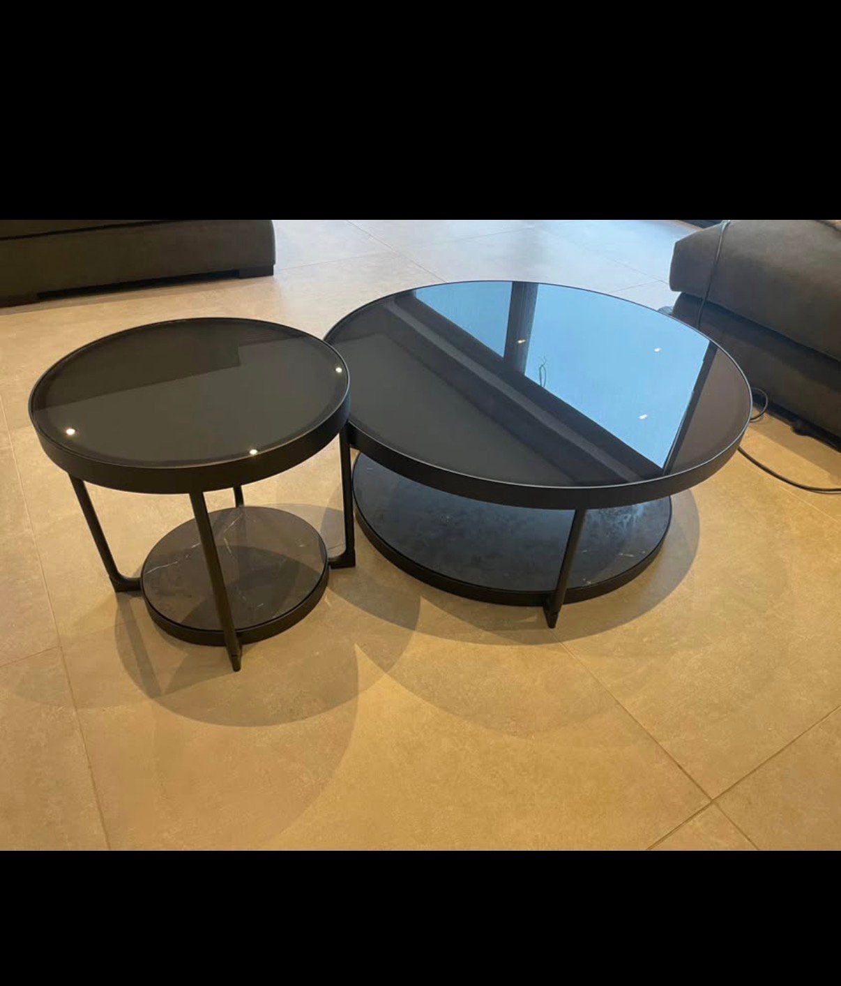 Tables de salon, Maison & Meubles, Enlèvement, Utilisé, Verre