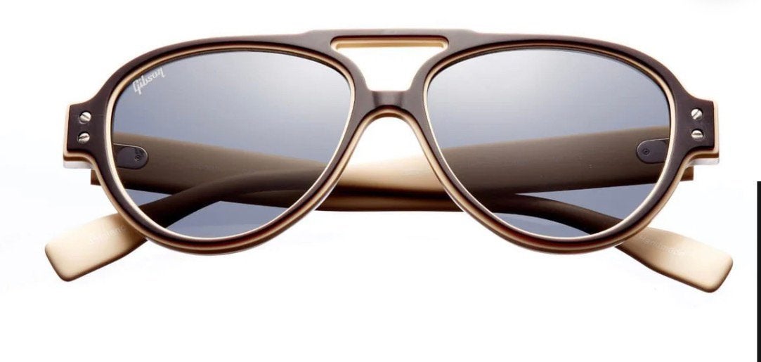 Gibson zonnebril, Enlèvement, Comme neuf, Beige, Lunettes de soleil
