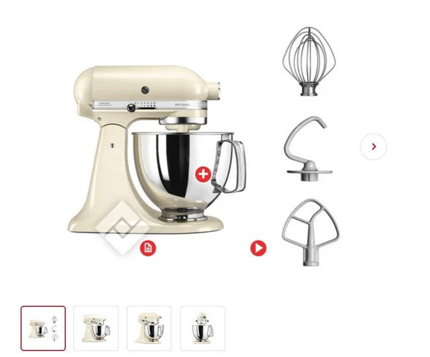 Kitchen Aid cremekleurig, Ophalen, Zo goed als nieuw