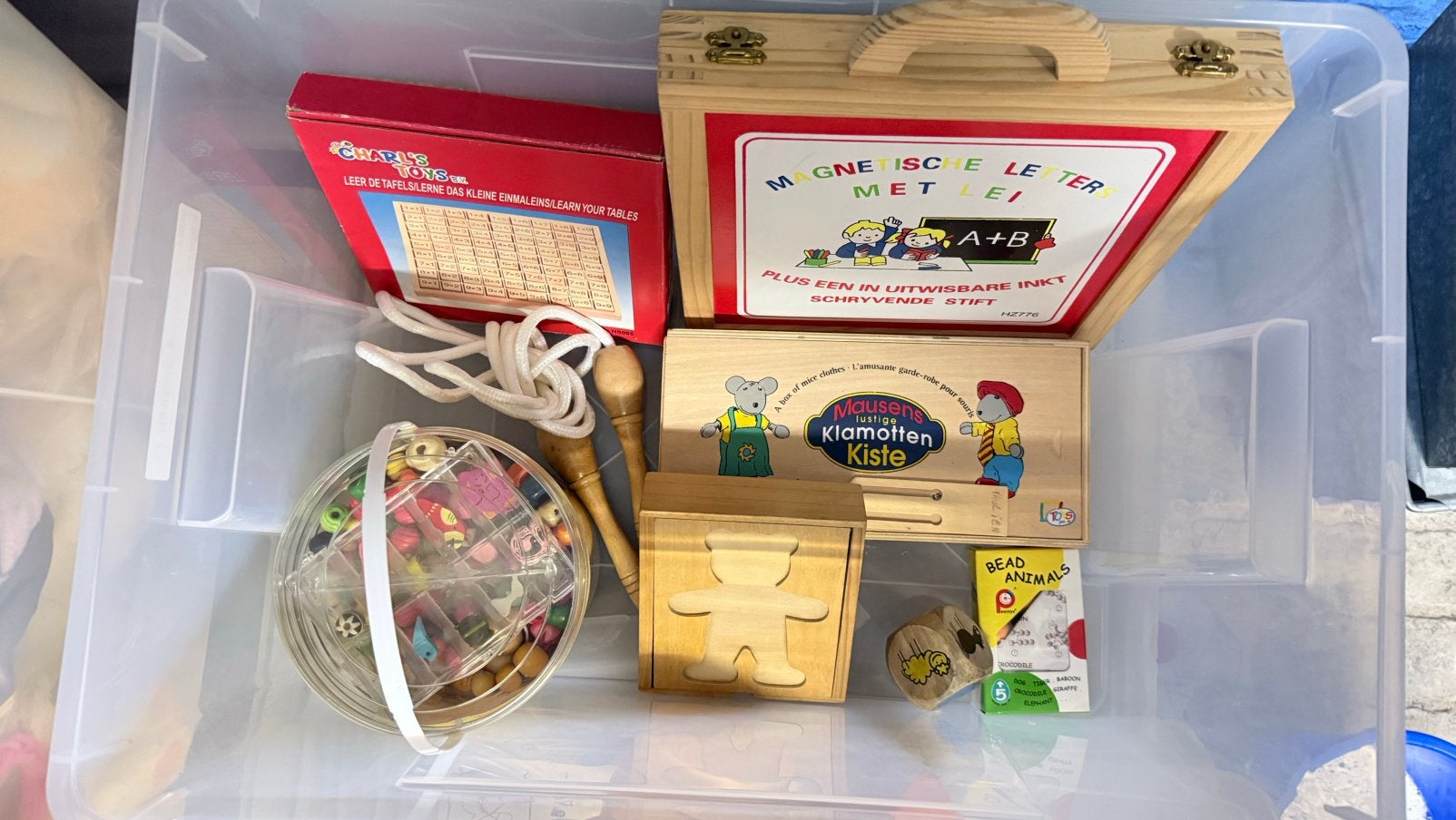 Lot kwaliteit houten speelgoed & kinderkamerdecoratie top!, Enlèvement, Comme neuf