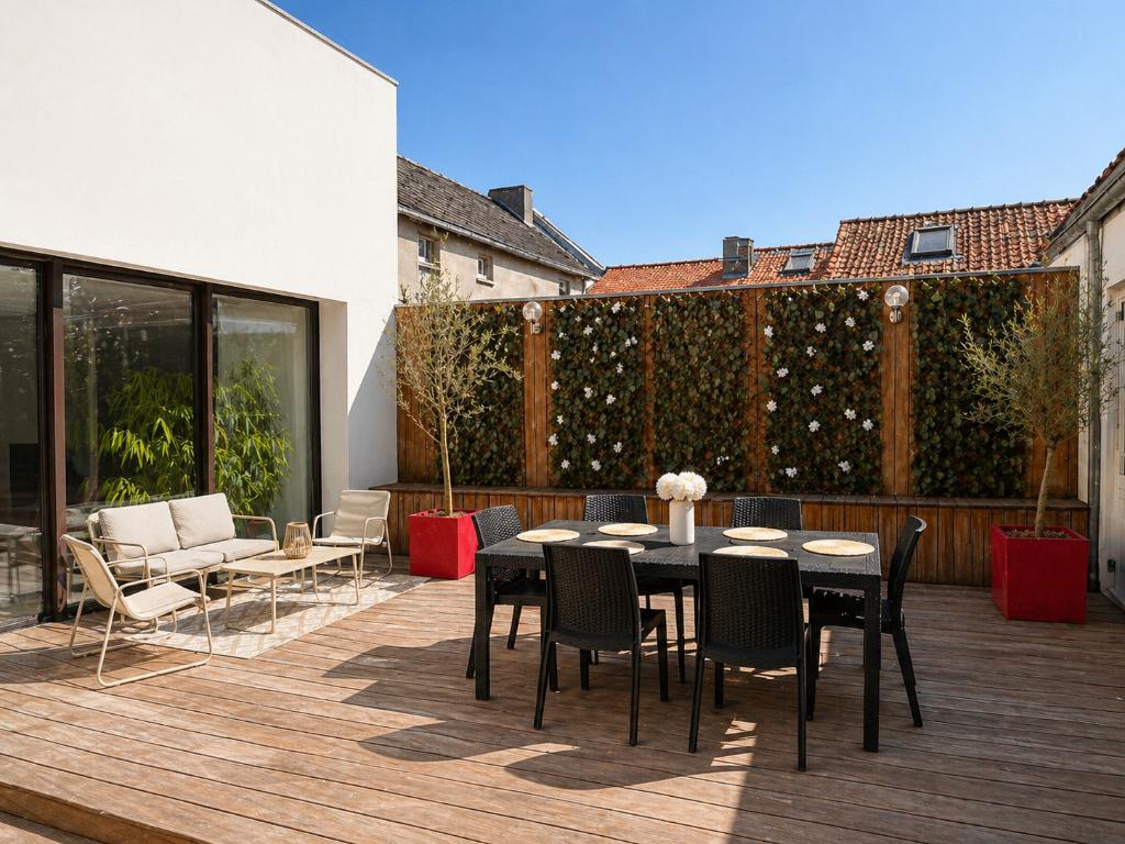 Grote loft met terras in Boulogne-sur-Mer (FR), Immo, 225 m², Provincie West-Vlaanderen, 5 slaapkamers, Appartement