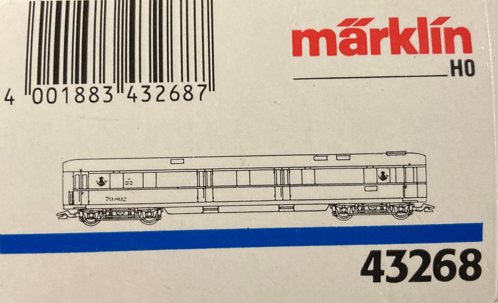 Marklin 43268 NMBS postbus, Ophalen of Verzenden, Zo goed als nieuw