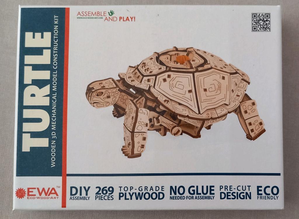 3D figuur hout Schildpad., Ophalen, Nieuw