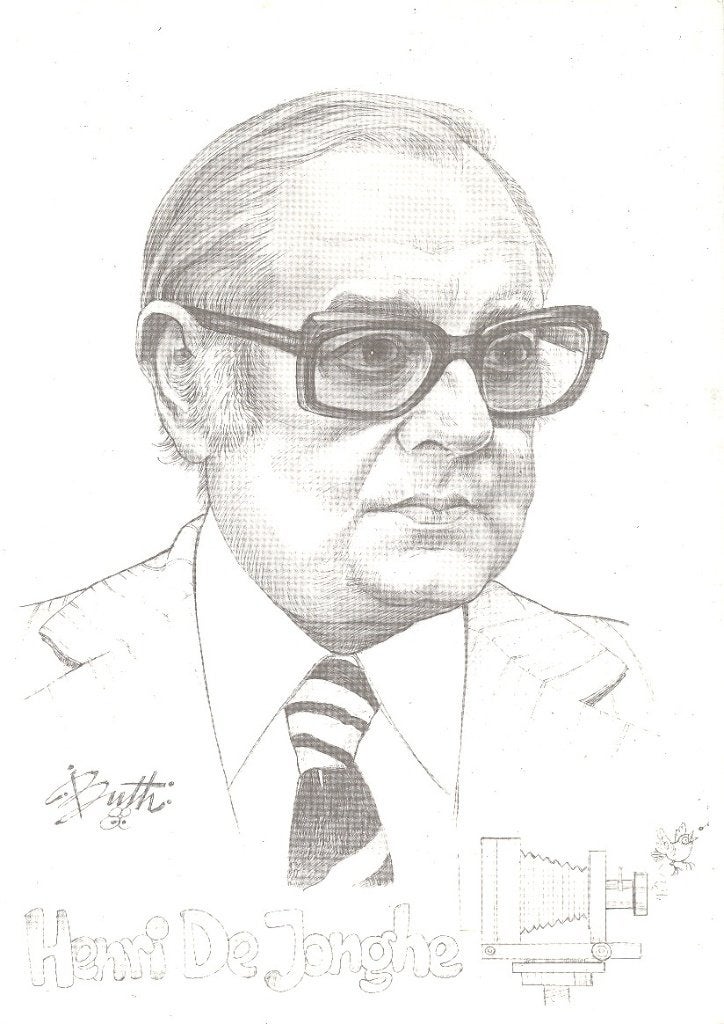 Prent getekend door Leo De Buth - Henri De Jonghe, Boeken, Gelezen, Eén stripboek, Ophalen of Verzenden, Buth
