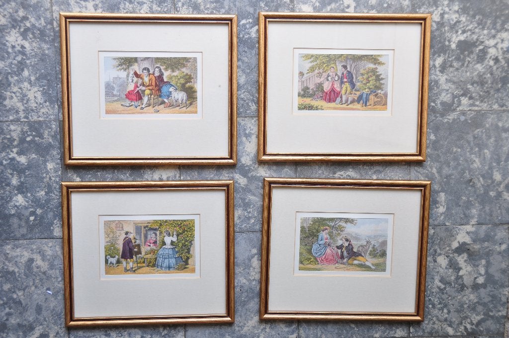 4 lithographies victoriennes - De la collection Ernest Owen, Enlèvement ou Envoi
