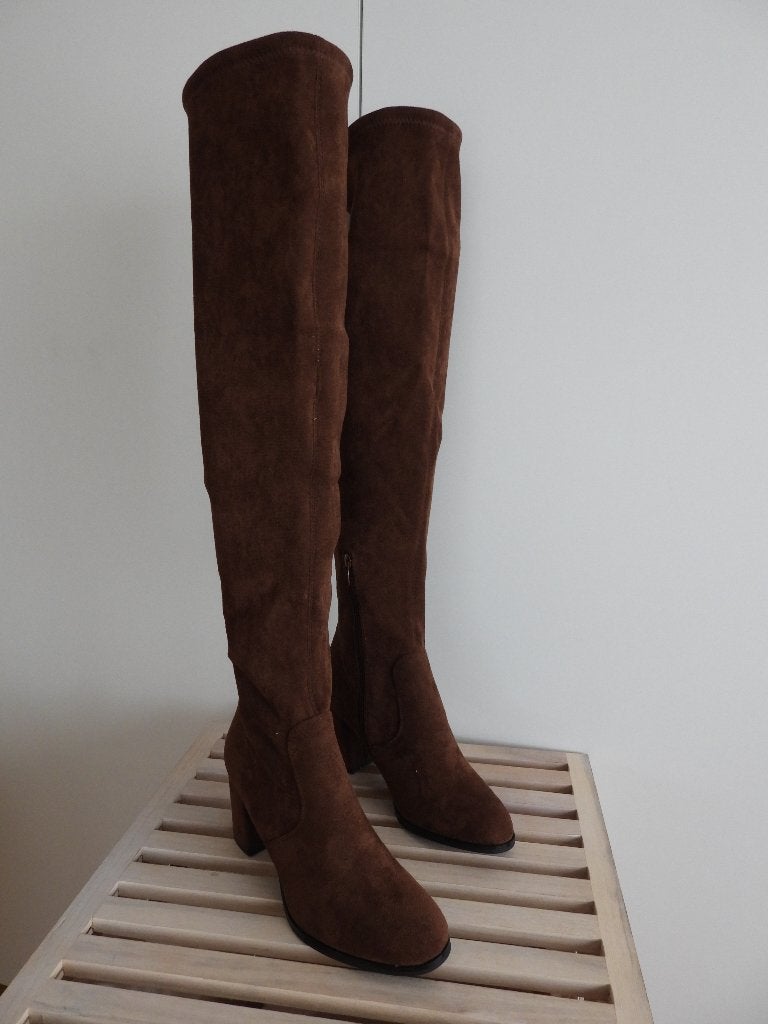 Hoge laarzen - maat 41 - nieuw, Kleding | Dames, Hoge laarzen, Bruin, --, Nieuw