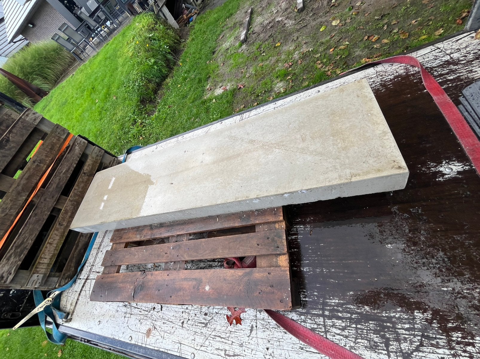 Eurodal betonplaat 200 x 50 x 12 cm, Tuin en Terras, Ophalen, Zo goed als nieuw, Beton
