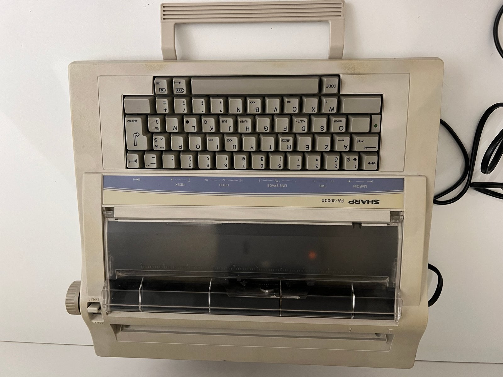SHARP PA-3000X FM Typemachine AZERTY + 2 nieuwe linte, Ophalen